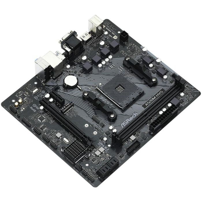 ASRock A520M-HVS Placa Base mATX AMD A520 para Socket AM4, compatible con procesadores AMD Ryzen 3000 Series 2