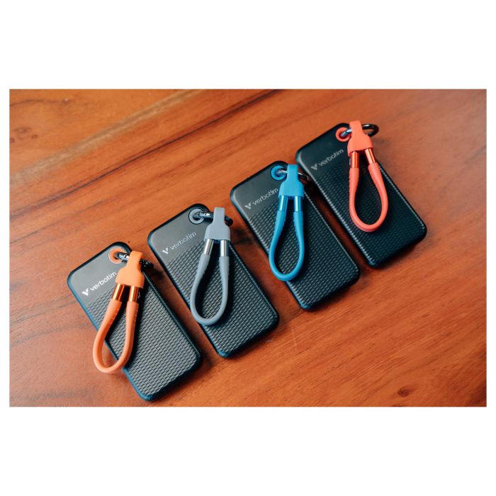 Verbatim SSD Externo Pocket 1TB USB-C 3.2 Gen 2, Lectura/Escritura 1000 MB/s, 10 Gb/s, Negro y Azul, Vx500 Verbatim SSD Externo Pocket 1TB USB-C 3.2 Gen 2, Lectura/Escritura 1000 MB/s, 10 Gb/s, Negro y Azul, Vx500