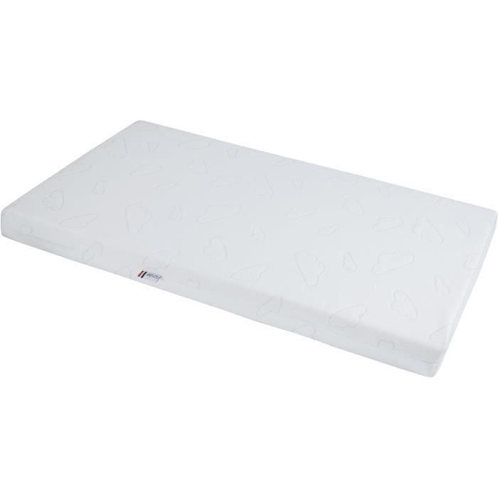 Colchón TINEO NUAGE - Funda desenfundable - 60x120x10 cm 1 Colchón TINEO NUAGE - Funda desenfundable - 60x120x10 cm 1