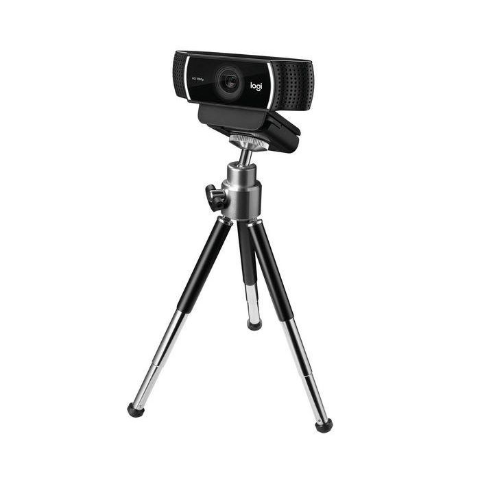 Logitech C922 Pro Stream Webcam HD 1080p 30fps / 720p 60fps con H.264, Trípode, Micrófonos Estéreo, Ajuste de Luz Automático para Streaming 2 Logitech C922 Pro Stream Webcam HD 1080p 30fps / 720p 60fps con H.264, Trípode, Micrófonos Estéreo, Ajuste de Luz Automático para Streaming 2