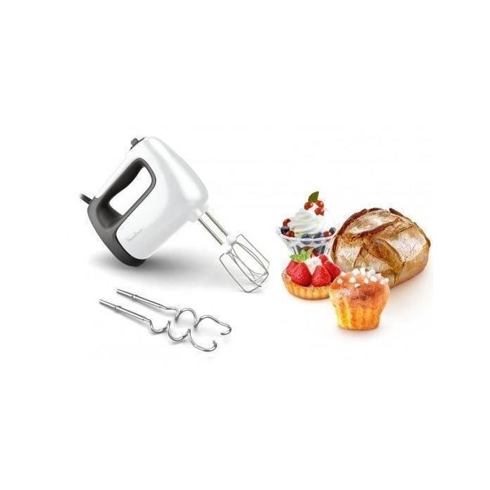 MOULINEX Batidora eléctrica de cocina 500W Regulación Turbo 5 velocidades 2 batidores + 2 amasadoras acero inoxidable Prep'Mix+ HM460110 2 MOULINEX Batidora eléctrica de cocina 500W Regulación Turbo 5 velocidades 2 batidores + 2 amasadoras acero inoxidable Prep'Mix+ HM460110 2