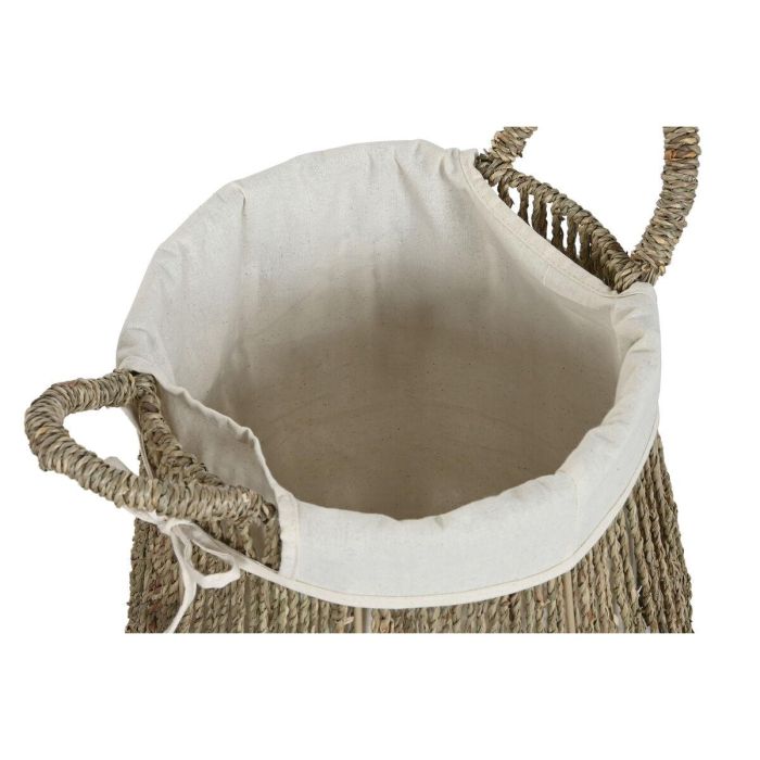 Cesto para la Ropa Sucia Home ESPRIT Blanco Natural Algas marinas 43 x 43 x 48 cm (2 Unidades) 1 Cesto para la Ropa Sucia Home ESPRIT Blanco Natural Algas marinas 43 x 43 x 48 cm (2 Unidades) 1