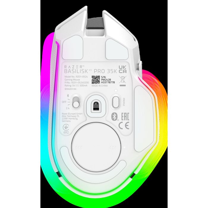 Raton Razer Basilisk V3 Pro 35K Blanco (RZ01-05240200-R3G1) 4