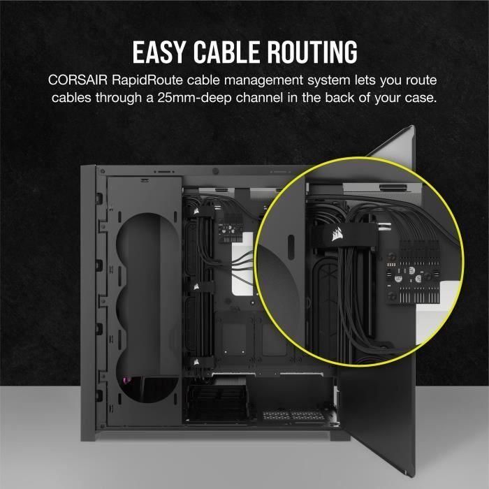 Corsair CC-9011309-WW - Caja PC Midi Tower 5000D RS ARGB Negro, compatible con placas base ATX, EATX, micro ATX, Mini-ITX 3 Corsair CC-9011309-WW - Caja PC Midi Tower 5000D RS ARGB Negro, compatible con placas base ATX, EATX, micro ATX, Mini-ITX 3