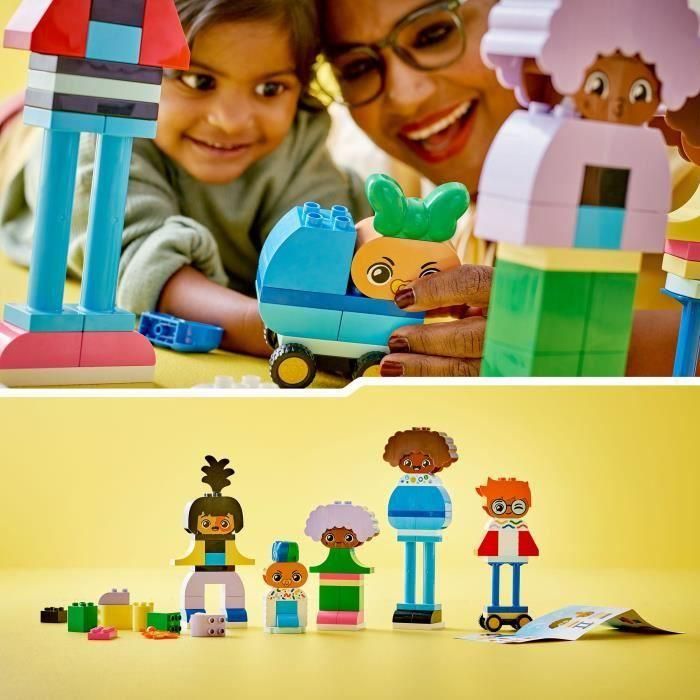 LEGO 10423 DUPLO My Town Personajes para Construir con Diferentes Emociones, Juguete con 71 Ladrillos con 5 Personajes 3 LEGO 10423 DUPLO My Town Personajes para Construir con Diferentes Emociones, Juguete con 71 Ladrillos con 5 Personajes 3