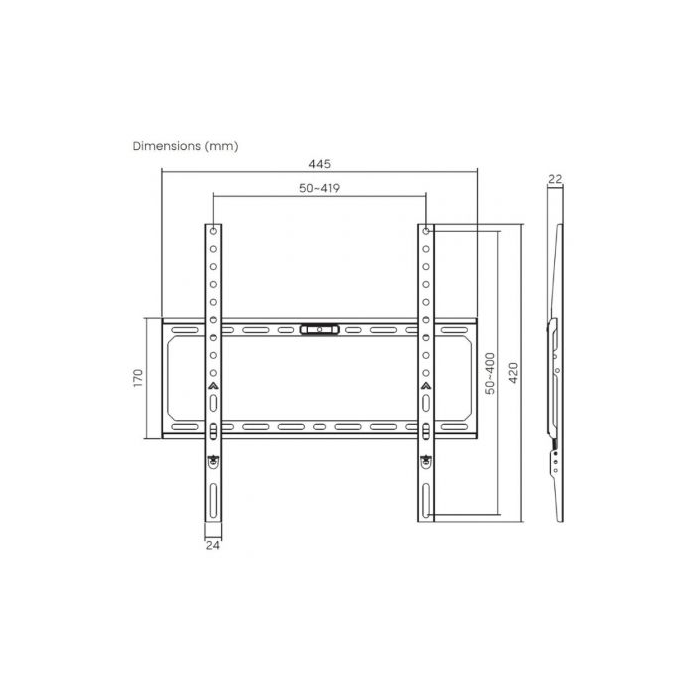 Soporte de Pared Aisens WT75F-389 para Monitores y TV de 32-75"/ hasta 45kg 4