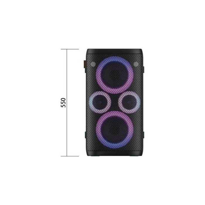 Hisense Party Storm Altavoz para Fiestas Inalámbrico Negro 300W Resistente al Agua Bluetooth USB Entrada Auxiliar Batería 15h 4