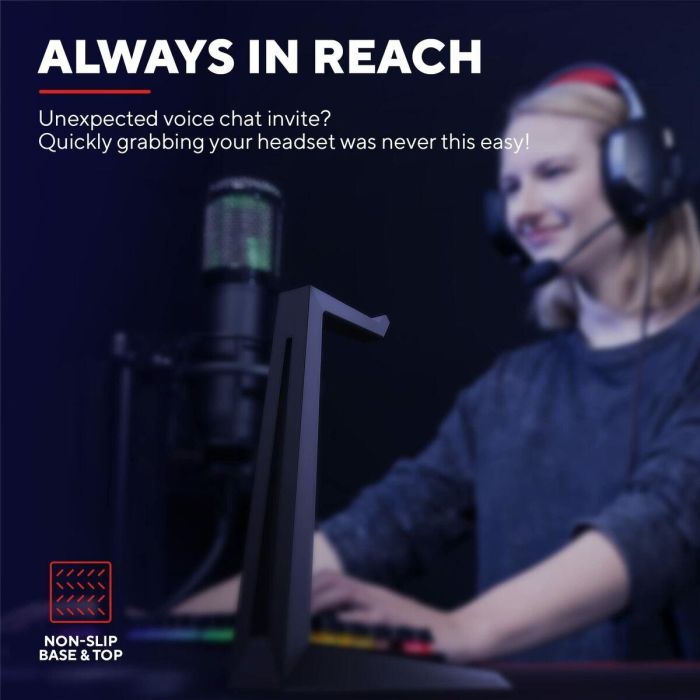 Soporte para Auriculares Gaming Trust GXT 260 Cendor Negro 28