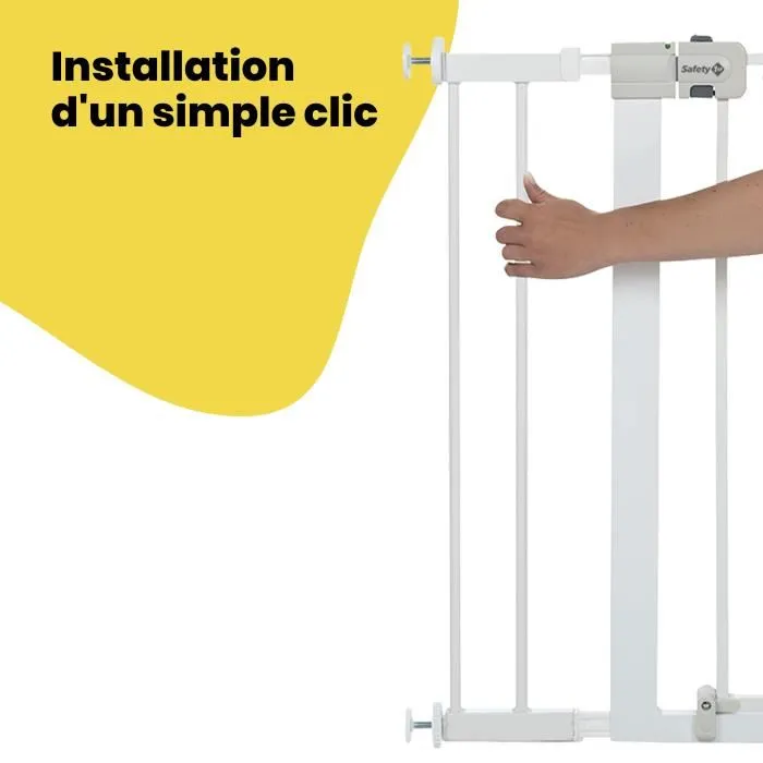 Safety 1St Extensión Barrera Seguridad Niños 14 cm Easy Close Metal Blanco 2
