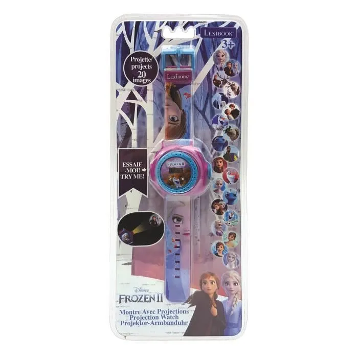 Lexibook Reloj Digital Proyector Disney Frozen Dmw050Fz Con Mensajes Codificados Para Niños 3