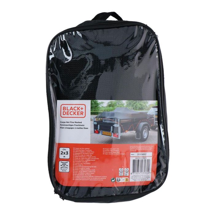 Red de carga elastica, medida:2x3m, con 14 ojales. black+decker 4