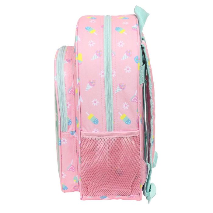 Mochila Escolar Peppa Pig Ice cream Rosa Menta 26 x 34 x 11 cm 2