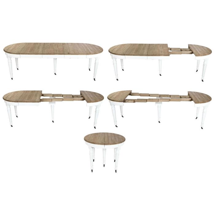 Mesa Comedor Mediterraneo DKD Home Decor Blanco 100 x 78 x 100 cm 9 Mesa Comedor Mediterraneo DKD Home Decor Blanco 100 x 78 x 100 cm 9