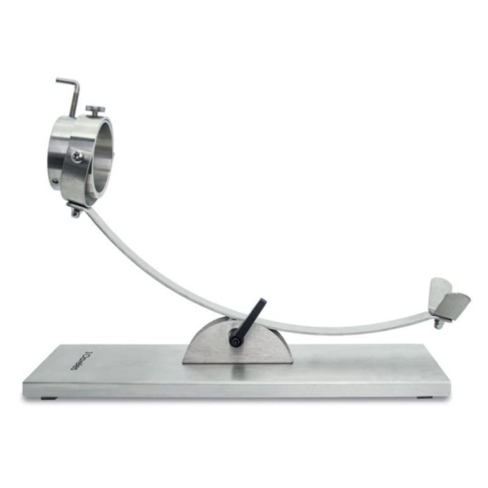3 Claveles Jamonero Basculante con Cabezal Giratorio de Acero Inoxidable y Base Antideslizante 50 x 18 cm