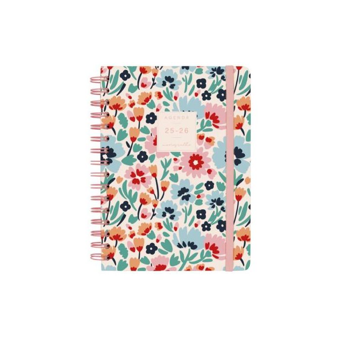 Finocam Agenda E10 Moniquilla Espiral Doble 155x212 mm Tapa Dura Dalia 2025-2026 1 Finocam Agenda E10 Moniquilla Espiral Doble 155x212 mm Tapa Dura Dalia 2025-2026 1
