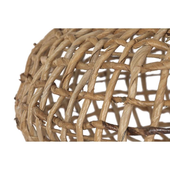 DKD Home Decor Lámpara de Techo Balines Fibras Naturales 70 x 130 x 70 cm E27 50W Natural Hecha a Mano 3