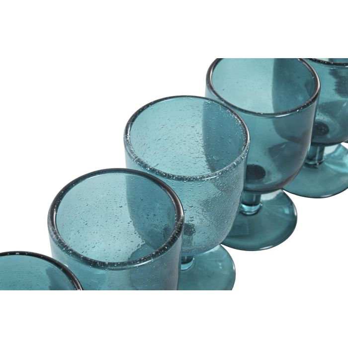 Copa Basicos DKD Home Decor Turquesa 8 x 14 x 8 cm Set de 6 2 Copa Basicos DKD Home Decor Turquesa 8 x 14 x 8 cm Set de 6 2