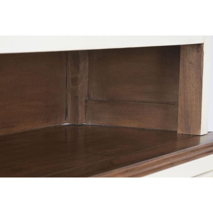 Vitrina Home ESPRIT Crema Marrón oscuro Madera de mango Madera MDF 150 X 45 X 190 CM 3