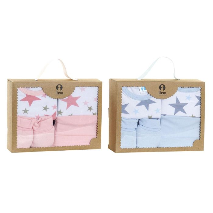 Bebe Baby DKD Home Decor Azul Rosa 19 x 6 x 25 cm Set de 4 (2 Unidades) 3