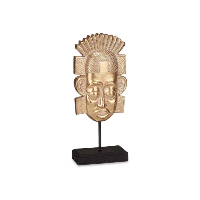 Cabeza Indio con Base Oro Giftdecor 17.5x36x10.5 cm - Poliresina (4 Unidades) 1 Cabeza Indio con Base Oro Giftdecor 17.5x36x10.5 cm - Poliresina (4 Unidades) 1