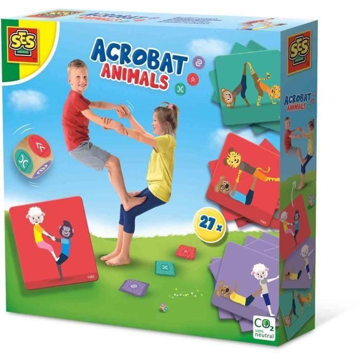 SES Creative Juego de Habilidad con Animales Acrobáticos – Divertida Actividad para Niños al Aire Libre: Lanzar Dados y Realizar Acrobacias 0 SES Creative Juego de Habilidad con Animales Acrobáticos – Divertida Actividad para Niños al Aire Libre: Lanzar Dados y Realizar Acrobacias 0