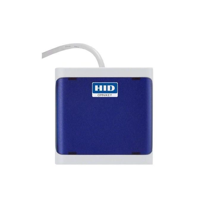 OMNIKEY 5022 Lector USB de Tarjetas Inteligentes y NFC. Autenticación Doble Factor. Compatible ISO14443/15693. Sin Drivers. Azul Oscuro.