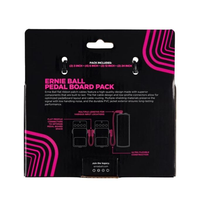 Cable Eb Patch Flat Ribbon Pedalera Negro - Multipack 1 Cable Eb Patch Flat Ribbon Pedalera Negro - Multipack 1