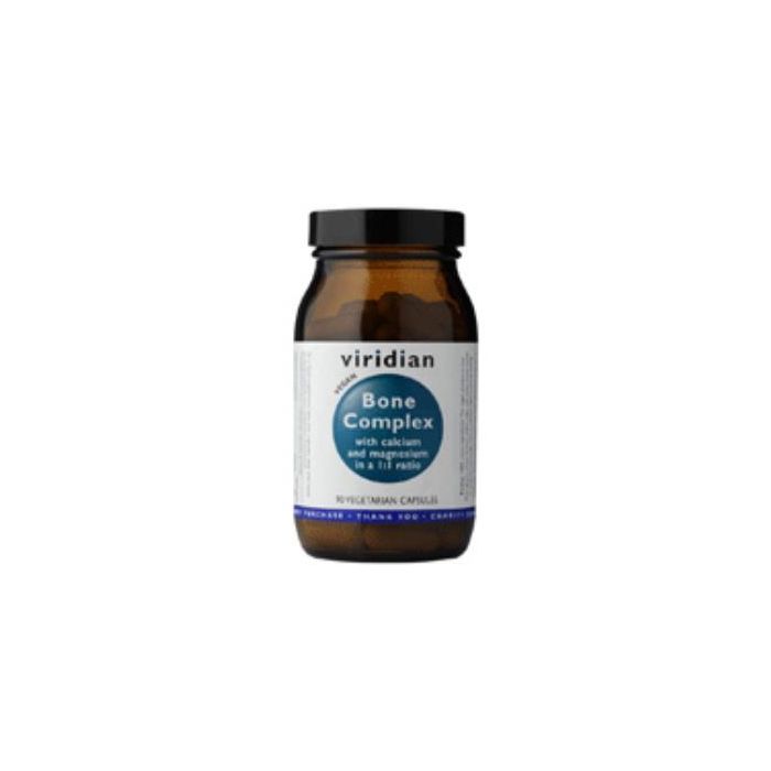 VIRIDIAN Bone Complex Calcio Magnesio Vitamina D K Boro Vitamina C para Huesos 90 Cápsulas Vegetarianas