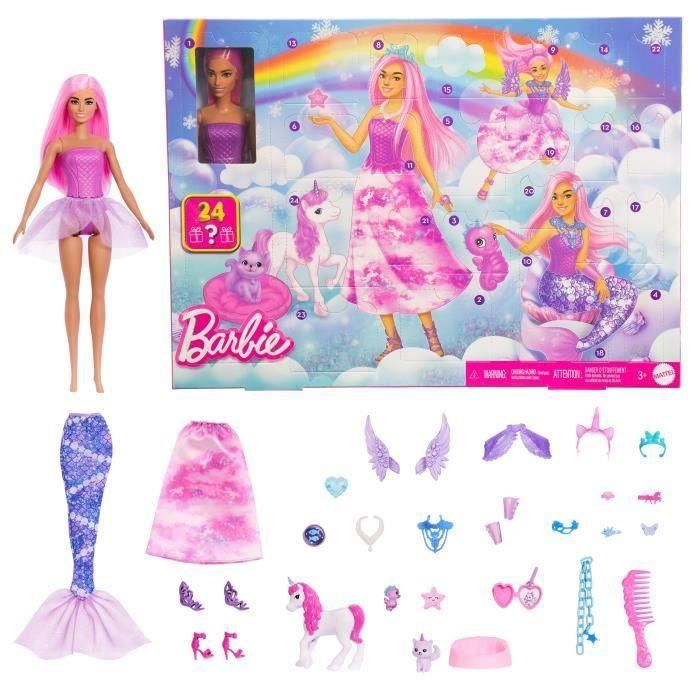 Barbie - Calendario de Adviento - Con muñeca de moda y 24 sorpresas - Barbie - JFL66 3
