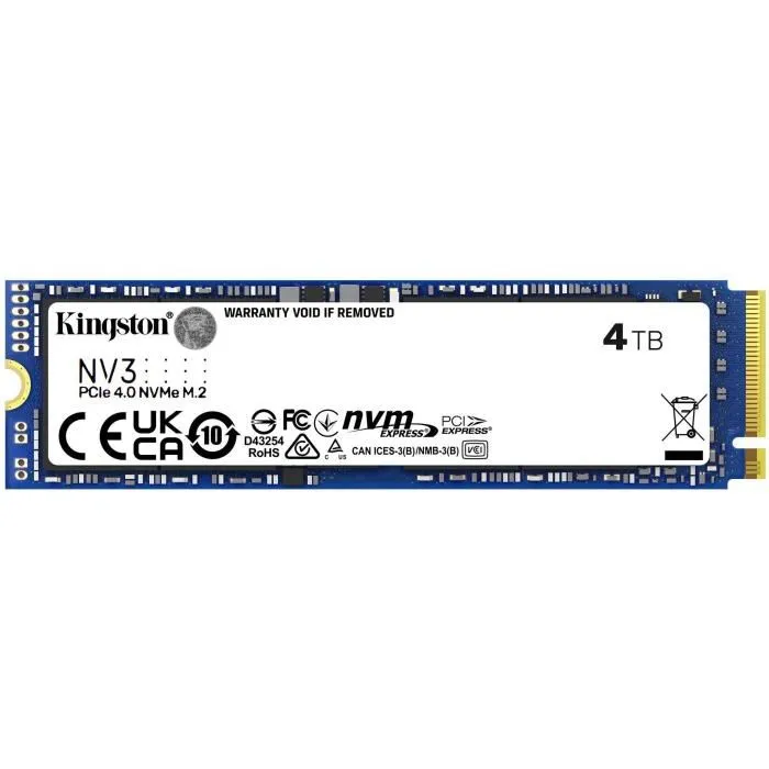 SSD KINGSTON M.2 4TB PCIE4.0 NVME SNV3S 2 SSD KINGSTON M.2 4TB PCIE4.0 NVME SNV3S 2