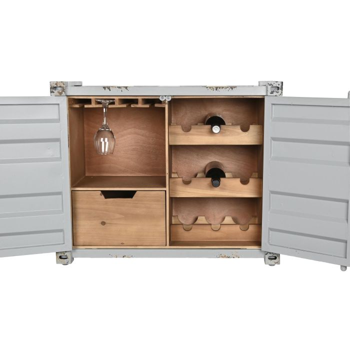 Botellero Vintage DKD Home Decor Gris 41 x 64 x 77 cm 4 Botellero Vintage DKD Home Decor Gris 41 x 64 x 77 cm 4