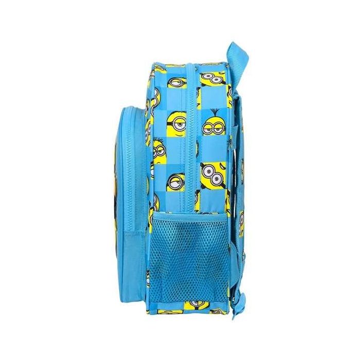Mochila Escolar Minions Minionstatic Azul 26 x 34 x 11 cm 3 Mochila Escolar Minions Minionstatic Azul 26 x 34 x 11 cm 3