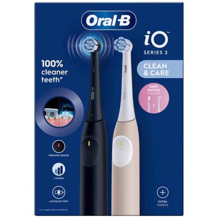 Oral-B iO Series 2 Night Black/ Calm Pink mit 2.Handstck 2 Oral-B iO Series 2 Night Black/ Calm Pink mit 2.Handstck 2