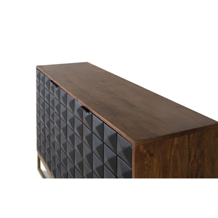 Giner Y Colomer Aparador Tallado a Mano en Madera de Mango con Patas Doradas 135 cm 3