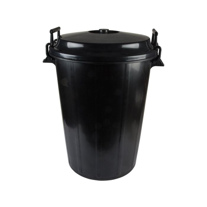 Cubo de basura 100 litros color negro sin tapa sp berner 1