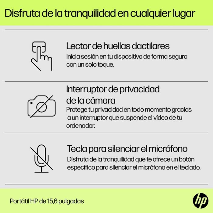 HP 15-fd0233ns Portátil 15.6" Full HD Intel Core i5-1334U 16GB DDR4 RAM 512GB SSD FreeDOS Iris Xe Graphics Plata 17 HP 15-fd0233ns Portátil 15.6" Full HD Intel Core i5-1334U 16GB DDR4 RAM 512GB SSD FreeDOS Iris Xe Graphics Plata 17