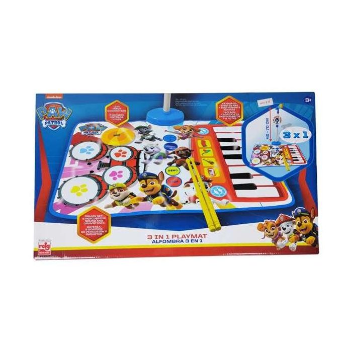 Reig Alfombra Batería y Piano con Micrófono y Soporte Micro Paw Patrol para Niños a partir de 3 Años Reig Alfombra Batería y Piano con Micrófono y Soporte Micro Paw Patrol para Niños a partir de 3 Años