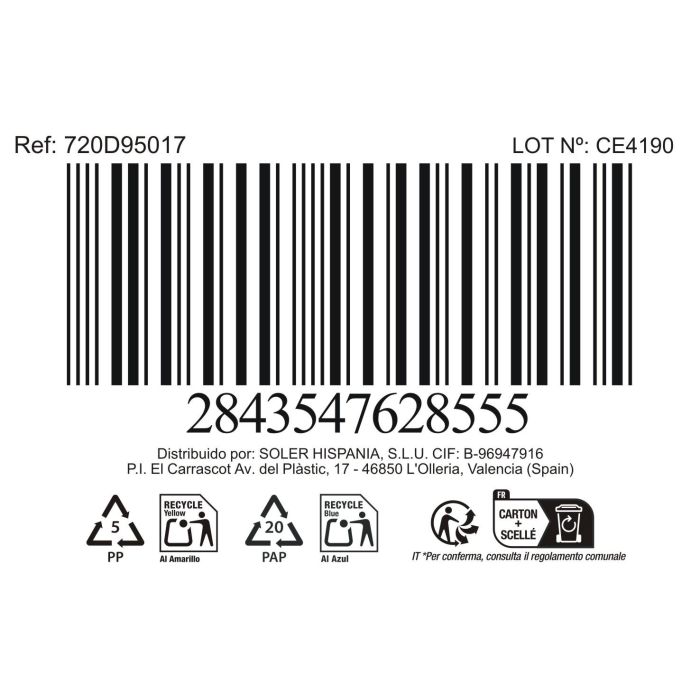 La Mediterranea Bol Aperitivo Ass.Col 14 cm x 12 cm x 5.8 cm "Pica-Pica" (24 Unidades)