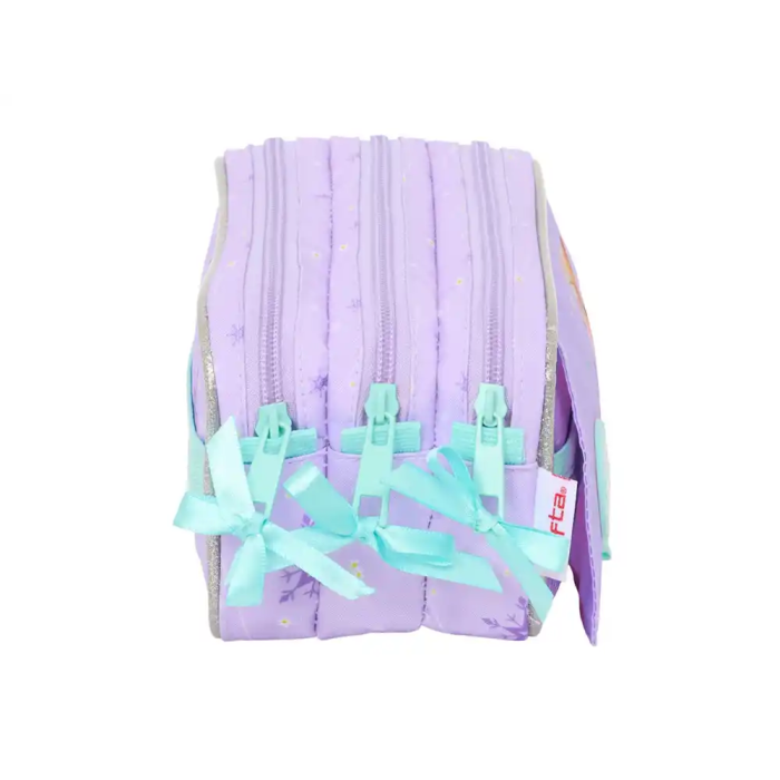 Portatodo Triple Frozen Spirit Lila 21,5 x 10 x 8 cm 2