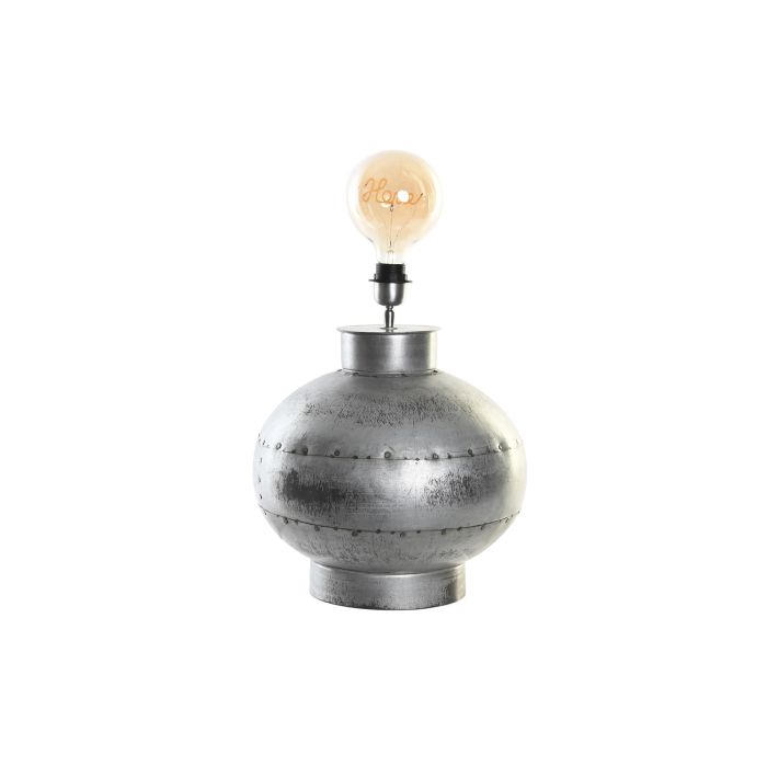 DKD Home Decor Base Lampara Loft Plateado 36 x 43 x 36 cm 2