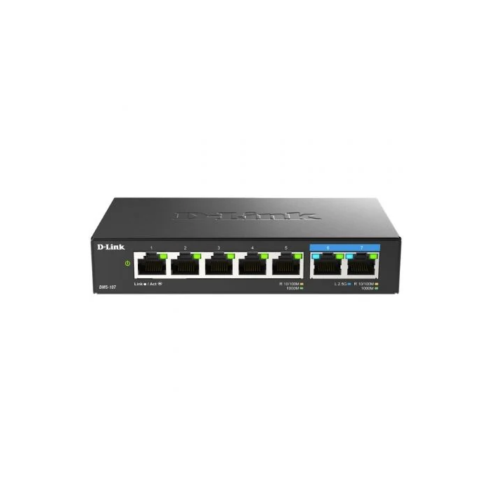 D-Link DMS-107 Switch No Administrado Multi-Gigabit de 7 Puertos Ethernet RJ45 10/100/1000/2500 Mbps