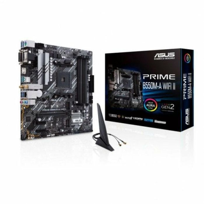 ASUS AM4 PRIME B550M-A WiFi II Placa Base para AMD Ryzen 3000 y 5000 Series DDR4 Micro ATX 14