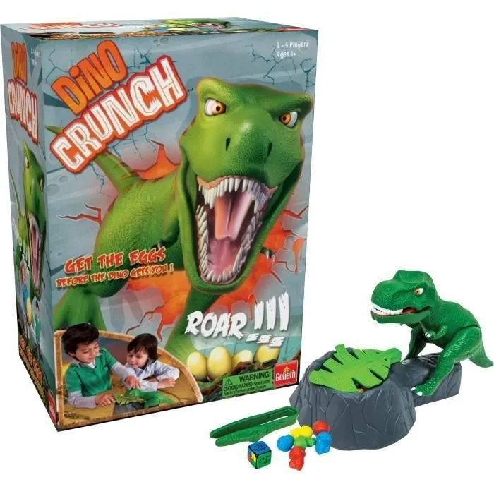 Goliath bv Juego de Mesa Dino Crunch, Juego Interactivo para Niños +4 Años, Fomenta Agilidad y Estrategia 1