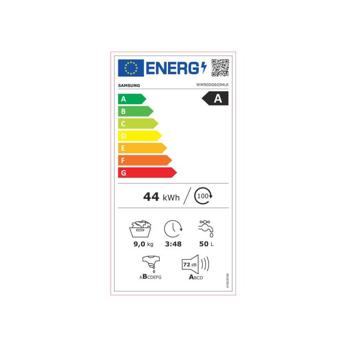 Lavadora Samsung WW90DG6G94LKU3 9 kg 60 cm 1400 rpm 1