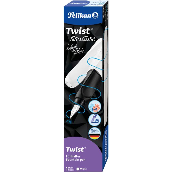 Pelikan Twist structure Füller Re.- Linkshänder White M 0 Pelikan Twist structure Füller Re.- Linkshänder White M 0