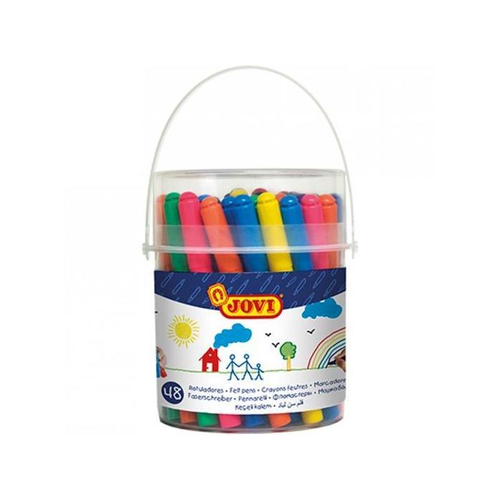Jovi Rotuladores Maxi Colores Surtidos Bote 48 Ud Jovi Rotuladores Maxi Colores Surtidos Bote 48 Ud
