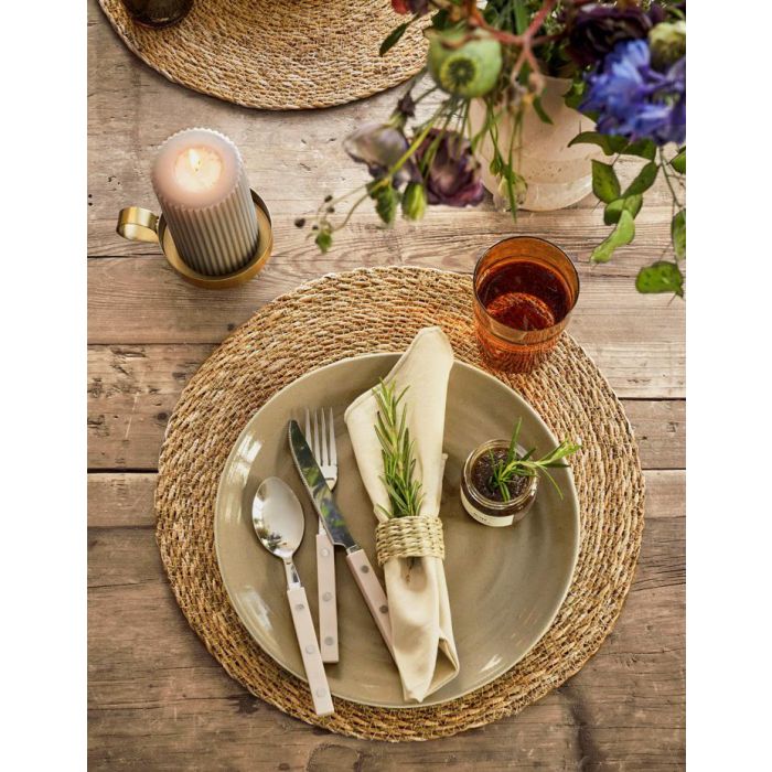 Salvamantel Redondo Seagrass 30 cm Privilege (36 Unidades) 3 Salvamantel Redondo Seagrass 30 cm Privilege (36 Unidades) 3