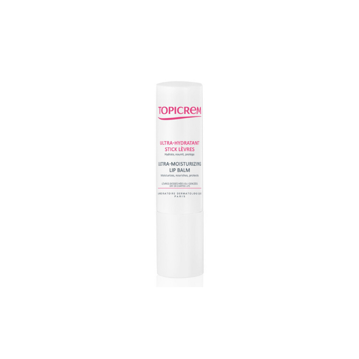 Topicrem HYDRA+ Bálsamo Labial Ultra-Hidratante 4g con Manteca de Karité y Aroma a Vainilla