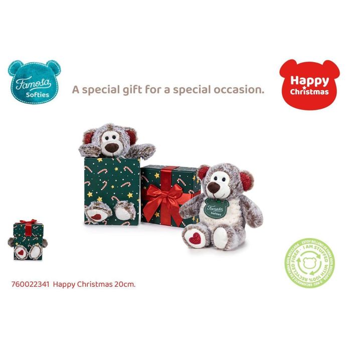 Famosa Peluche Happy Christmas 20Cm 76/22341 Softies 4 Famosa Peluche Happy Christmas 20Cm 76/22341 Softies 4