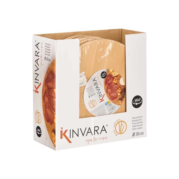 Tabla Redonda Giratoria de Bambú 30 cm - Kinvara (12 Unidades) 2 Tabla Redonda Giratoria de Bambú 30 cm - Kinvara (12 Unidades) 2